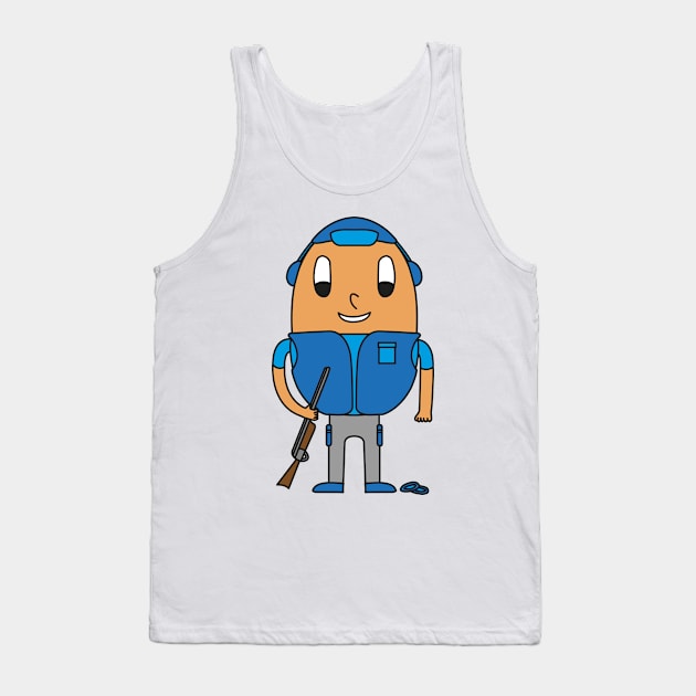 Egg Skeet-Shooter Tank Top by M.-P.-Mueller